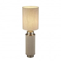 Настільна лампа Searchlight Flask 22x72 см Нікель-бежевий (SeEU59041SN)