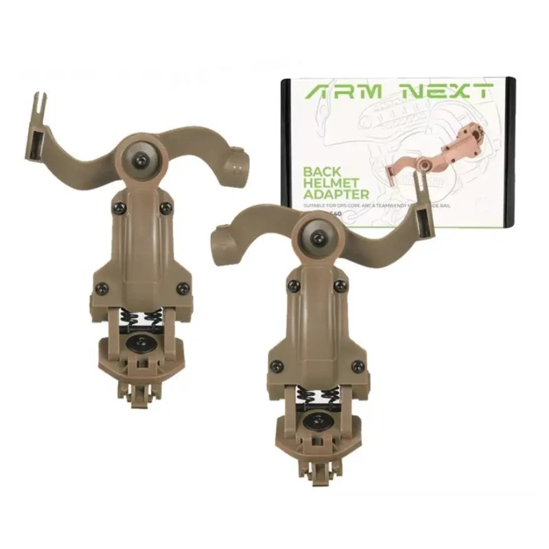 Тактичне кріплення чебурашки для навушників на шолом ARM Next S40 Койот