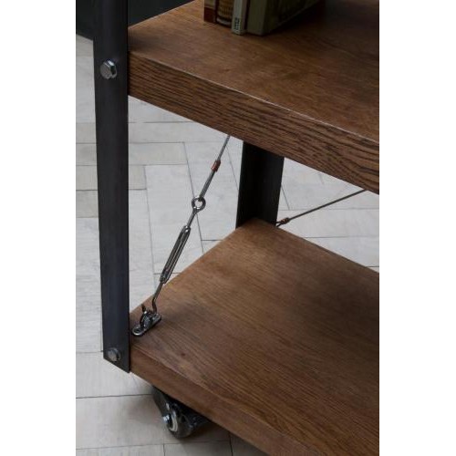 Стелаж GoodsMetall на коліщатках в стилі Лофт 800х800х300  Стелаж GoodsMetall на коліщатках в стилі Лофт 800х800х300