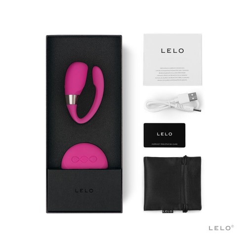 Вібратор для пар LELO Tiani 3 Cerise, 2 мотори, пульт ДК в інтернет супермаркеті PbayMarket!