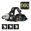Ліхтарик налобний High Power HeadLamp 3xCree T6 з 3 діодами на акумуляторах + зарядка 12В на micro USB