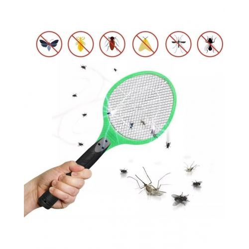 Електрична мухобойка Mosquito Rechargeable hitting Swatter Чорно-зелений Електрична мухобойка Mosquito Rechargeable hitting Swatter Чорно-зелений
