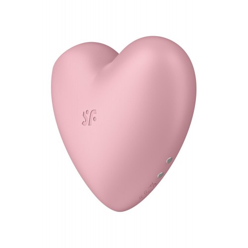 Вакуумний стимулятор-серце з вібрацією Satisfyer Cutie Heart Light Red в інтернет супермаркеті PbayMarket!