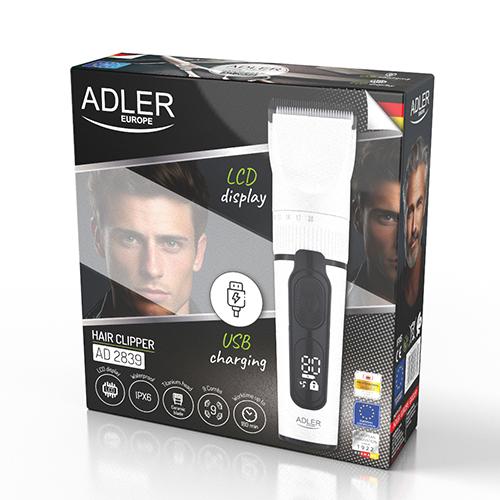 Машинка для стрижки Adler Білий AD 2839 Машинка для стрижки Adler Білий AD 2839
