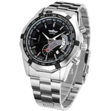 Наручний годинник чоловічий Winner Titanium Сріблястий (130)