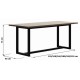 Стіл обідній у стилі Loft NS-114 780x1800x900 мм Черный