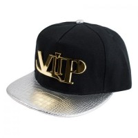 Бейсболка Snapback Beani'qe Gold VIP One sizе Чорний Срібний (23244)