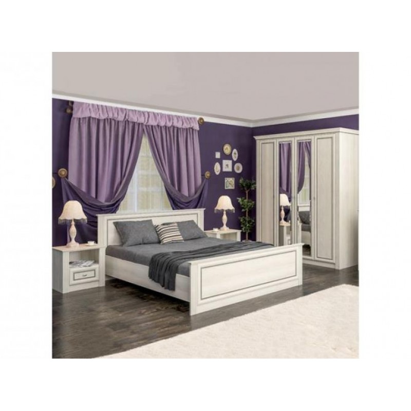 Комод для речей Меблі Сервіс Брістоль Нью 4Ш ясен сніговий