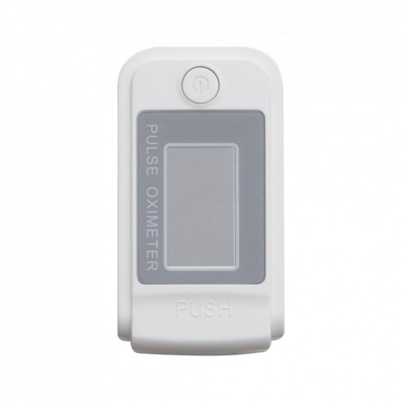 Пульсоксиметр електронний портативний оксиметр пульсометр на палець з Oled-дисплеєм для вимірювання пульсу та сатурації крові LK89 Білий