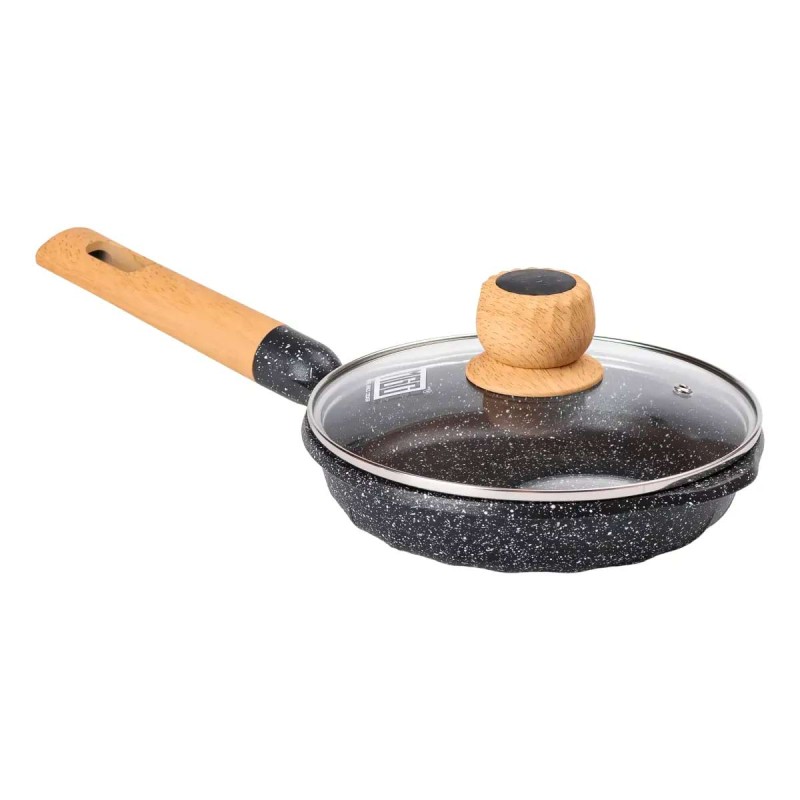 Сковорода універсальна алюмінієва з антипригарним покриттям MGC 20 см Чорний (HP-4-421B)