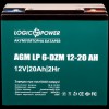 Тягова акумуляторна батарея AGM LogicPower LP 6-DZM-20 12V 20Ah в інтернет супермаркеті PbayMarket!