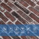 Самоклеюча 3D панель Sticker Wall SW-00001164 Під червону цеглу 700х770х3 мм