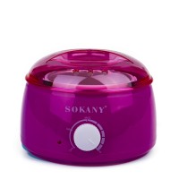 Воскоплав баночний Sokany SK-117 з терморегулятором для воску в банках таблетках і гранулах 500 мл пурпурний (SK117V)