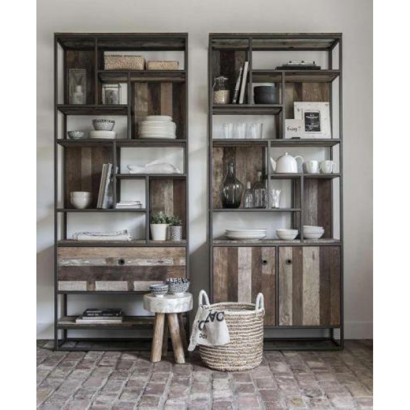 Стелаж для зберігання в стилі Loft NS-1956 2030x900x350 мм Черный