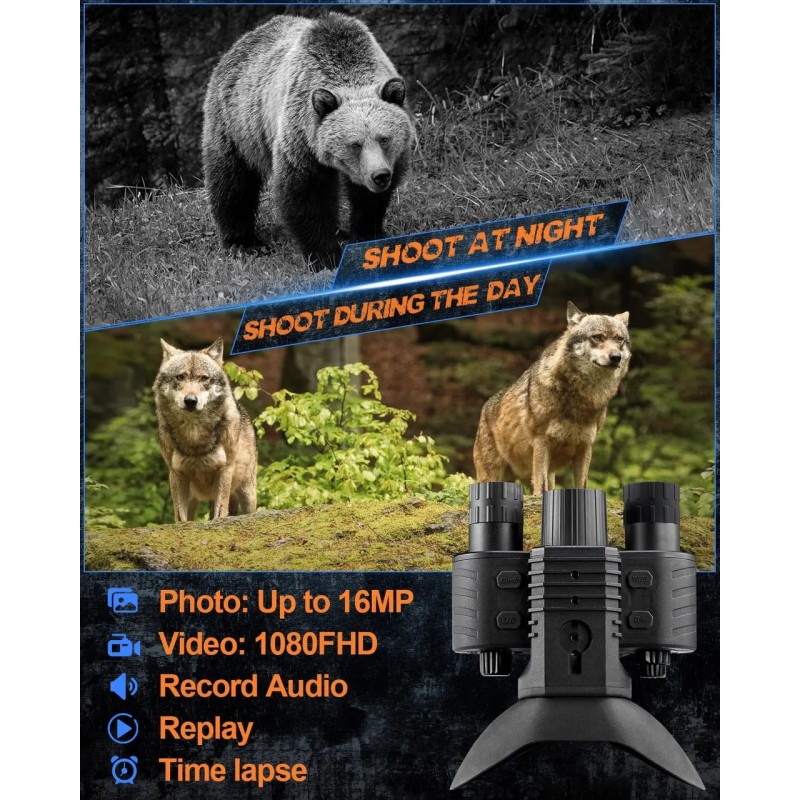 Прилад нічного бачення FMA NV-880 8x16MP 1080P HD WiFi 850nm та кріплення L4G2 (2178744797)