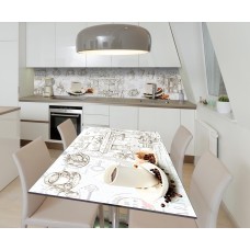 Наклейка вінілова на стіл Zatarga  