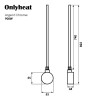 ТЕН для рушникосушки OnlyHeat Argent Chrome 0,9 кВт