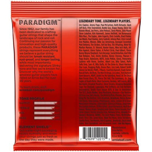 Струни для електрогітари Ernie Ball 2015 Paradigm Slinky 10/52 Струни для електрогітари Ernie Ball 2015 Paradigm Slinky 10/52