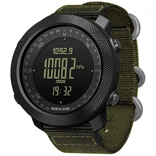 Наручний годинник чоловічий з компасом North Edge Apache Green 5BAR Чорний (2860) Наручний годинник чоловічий з компасом North Edge Apache Green 5BAR Чорний (2860)