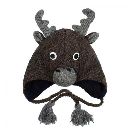 Шапка з вушками дитяча Kathmandu Animals Moose Оne size Сірий (23039) в інтернет супермаркеті PbayMarket!