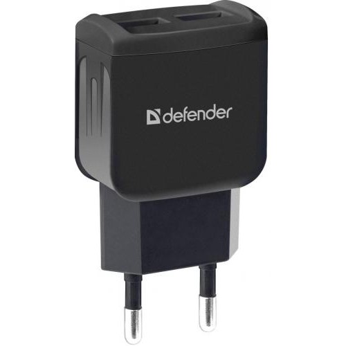 Мережевий зарядний пристрій Defender EPA-13 Black, 2xUSB, 5V/2.1A, package (83840) (6505075) Мережевий зарядний пристрій Defender EPA-13 Black, 2xUSB, 5V/2.1A, package (83840) (6505075)
