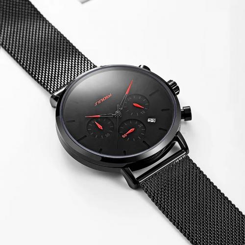 Чоловічий наручний годинник Sinobi S9807G 11S9807G02 Чорний Чоловічий наручний годинник Sinobi S9807G 11S9807G02 Чорний