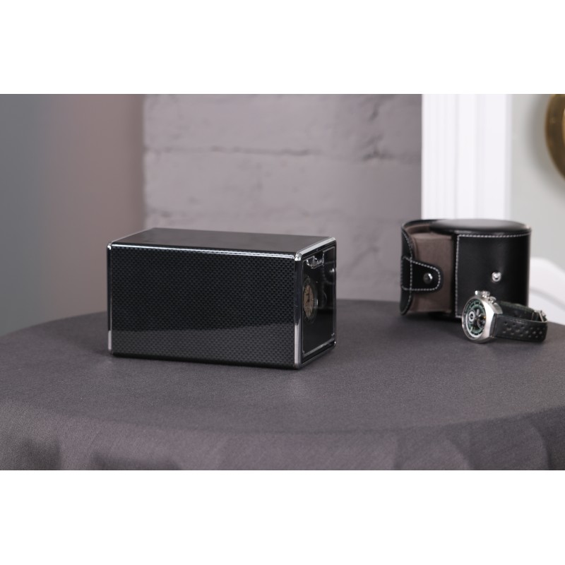 Скринька Salvadore для підзаводу 1 годинника JA/1301/CF 10х10х17 см Чорний