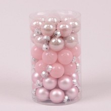 Кульки скляні Flora D-2,5 см. 48 шт.(44534)