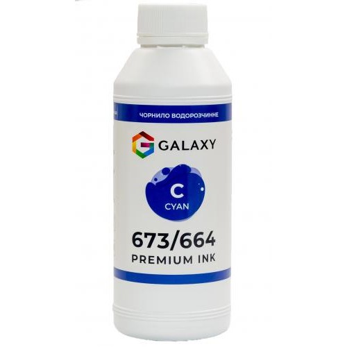 Чорнило Galaxy 673/664 Epson 500 мл Cyan (10490) Чорнило Galaxy 673/664 Epson 500 мл Cyan (10490)