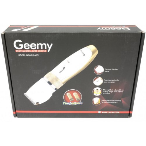 Машинка Для Стрижки Волосся Geemy Gm-6001 Червона в інтернет супермаркеті PbayMarket!