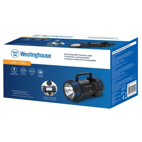 Ліхтар пошуково-кемпінговий Westinghouse 8W LED COB WF217 з USB з функцією Power Bank + Мicro USB кабель в комплекті Ліхтар пошуково-кемпінговий Westinghouse 8W LED COB WF217 з USB з функцією Power Bank + Мicro USB кабель в комплекті