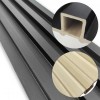 Декоративна стінова рейка Sticker Wall 160*23*3000мм (D) SW-00001532 Чорна