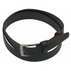 Шкіряний ремінь Skipper 110-130 x 3.5 см Чорний (1035-35)