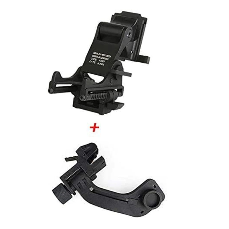 Комплект NVG кріплення на шолом з підйомним механізмом + металевий адаптер J-arm для монокуляра нічного бачення PVS-14