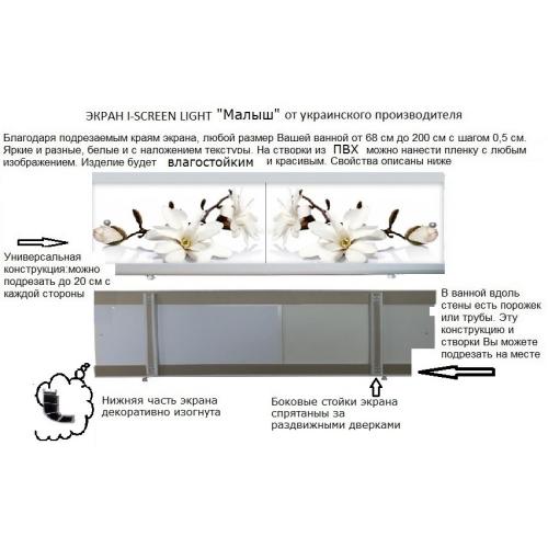 Екран під ванну The MIX I-screen light Малюк Світ моря 160 см