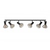 Світильник лофт MSK Electric Diadem стельовий NL 22151-6 BK
