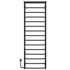 Рушникосушарка електрична Трапеція з полицею П15 500х1600 Deffi Чорний JD03 (C.TP.160.50.15.E.B.L.1)