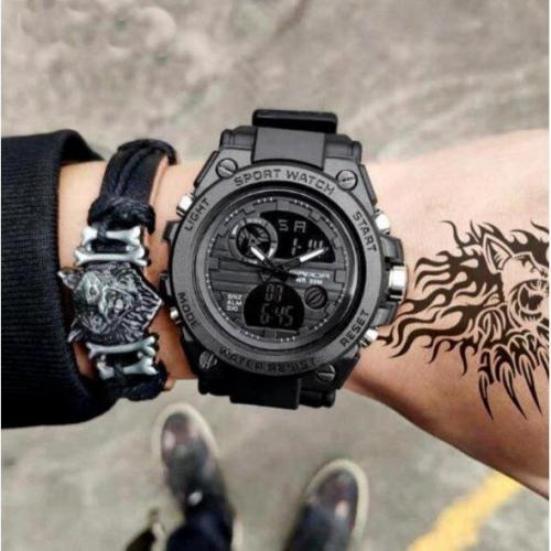 Годинник наручний чоловічий Sanda Tattoo Black