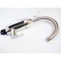 Проточний водонагрівач з екраном Delimano хром пластик RX-012 Підключення знизу