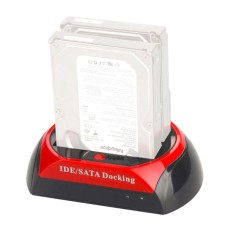 Док станція для HDD - зовнішня кишеня для жорстких дисків 2,5 - 3,5 дюйма Kkmoon C55, червоний