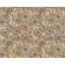 Шпалери на паперовій основі Шарм 168-01 Маки бежеві (0,53х10м.)