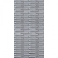 Самоклеюча 3D панель кладка срібло Sticker Wall 3080х700х5мм