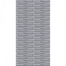 Самоклеюча 3D панель кладка срібло Sticker Wall 3080х700х5мм