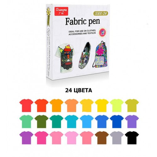 Набір маркерів для тканини YOVER 24 кольори в інтернет супермаркеті PbayMarket!