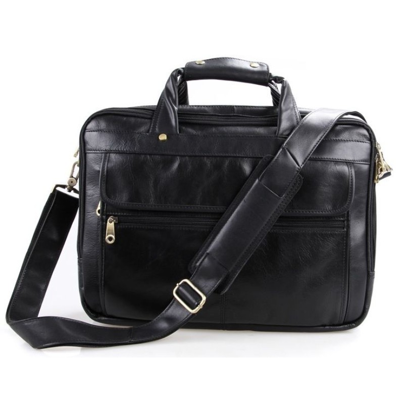 Сумка чоловіча Vintage 14242 для ноутбука 15.6 Чорна, Чорний