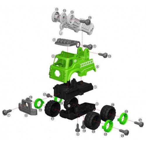 Кран Diy Spatial Creativity LM9044 Різнокольоровий (6548106) Кран Diy Spatial Creativity LM9044 Різнокольоровий (6548106)