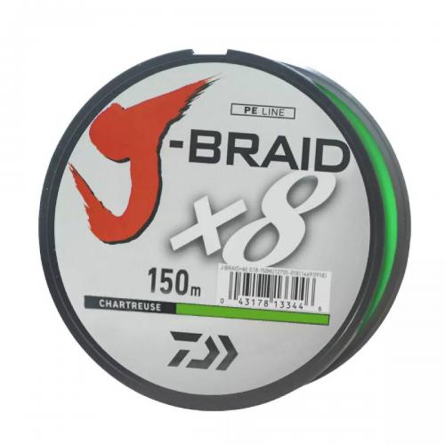 Шнур Daiwa J-Braid X8 0,06мм 150м Chartreuse (733018 / 12750-006) Шнур Daiwa J-Braid X8 0,06мм 150м Chartreuse (733018 / 12750-006)