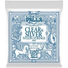 Струни для класичної гітари Ernie Ball 2403 Ernesto Palla Nylon Clear & Silver Classical Guitar Strings