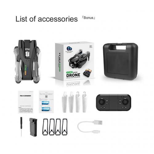 Квадрокоптер No Brand CWa YT163 з HD з кейсом Чорний (Н051036) Квадрокоптер No Brand CWa YT163 з HD з кейсом Чорний (Н051036)