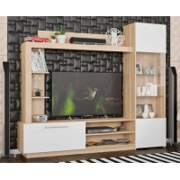 Стінка Меблі Сервіс Тренто Дуб самоа + Білий (iinghd) Стінка Меблі Сервіс Тренто Дуб самоа + Білий (iinghd)